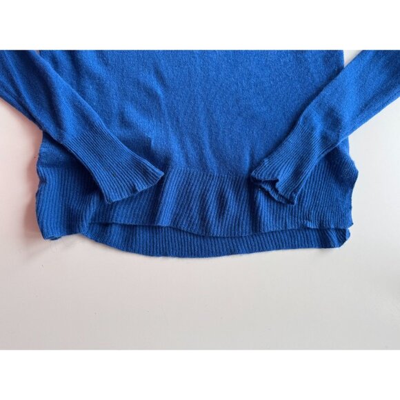 THEORY Karenia L Royal Blue 100% Cashmere Knit Oversized Sweater, Size P/S - Picture 11 of 16